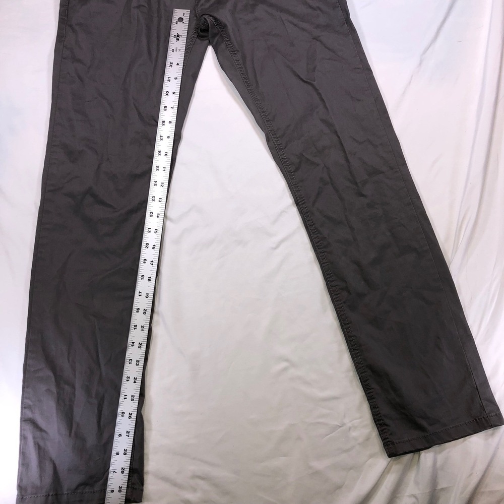 Levis 511 Slim Gray Chino Pants Mens 29x29 Charcoal Five Pocket Casual Trousers - Picture 3 of 13